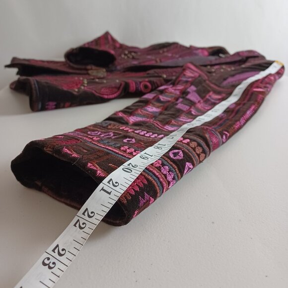 Peter Nygard Velvet Embroidered Vintage Jacket - Picture 15 of 16